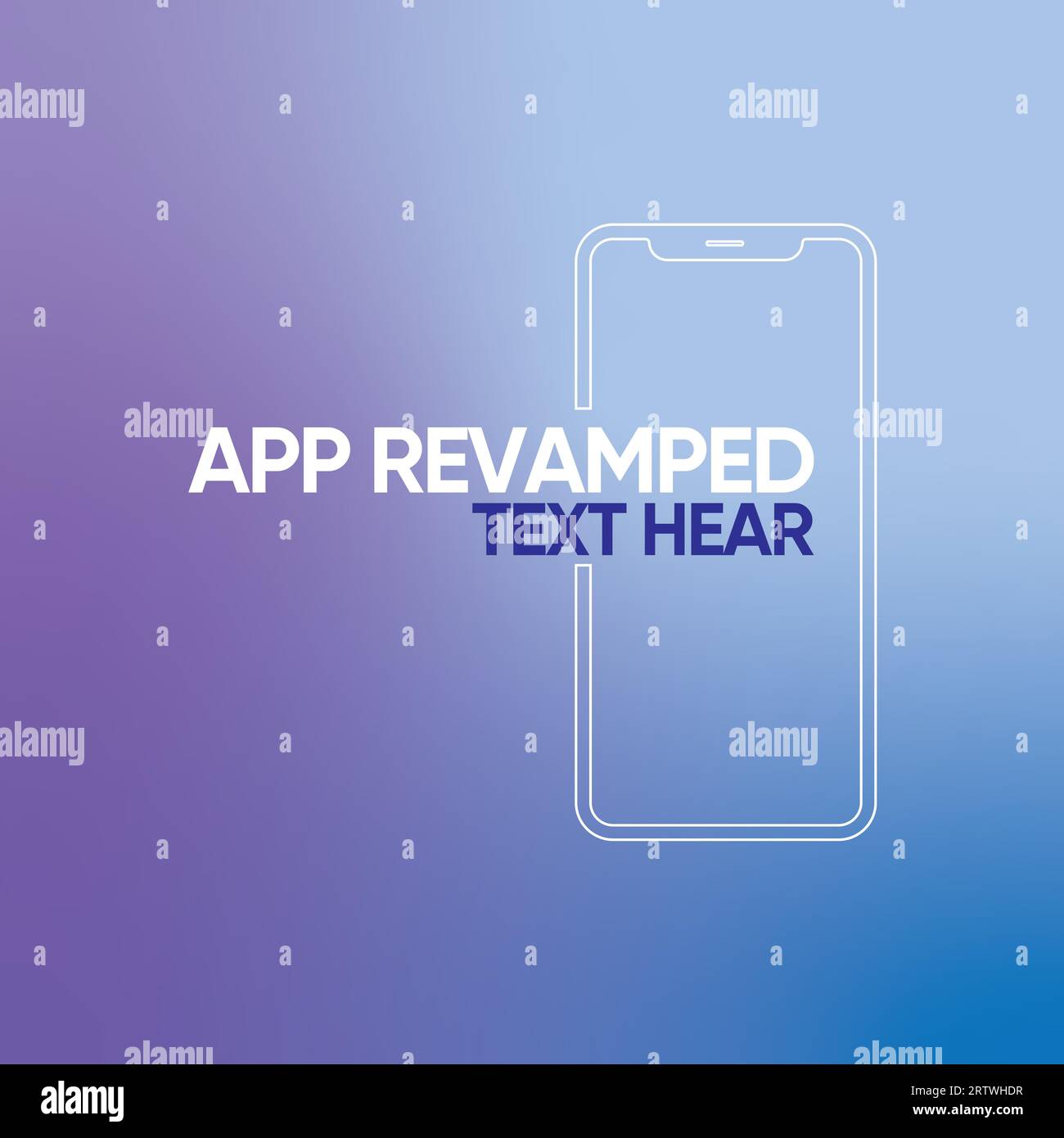 A symbols of mobile icon, text, aisolated gradient background Stock ...