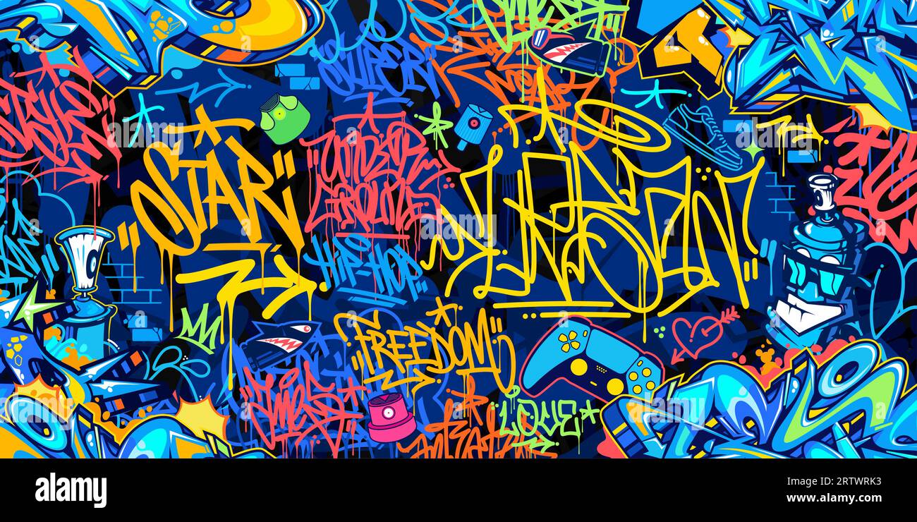 Urban Graffiti HipHop Print Blanket