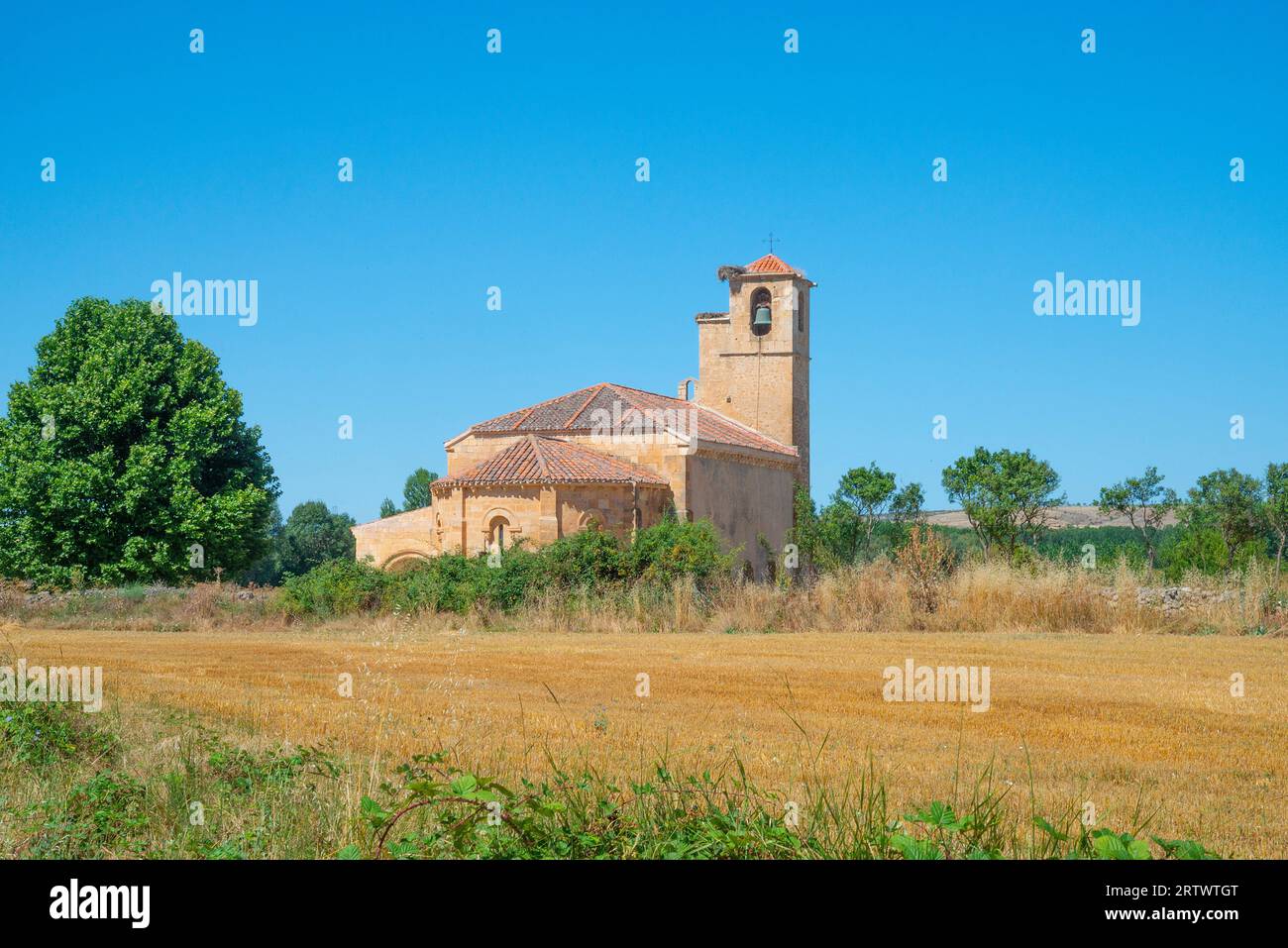 Nuestra Señora de la Asuncion church. Duraton, Segovia province, Castilla Leon, Spain. Stock Photo