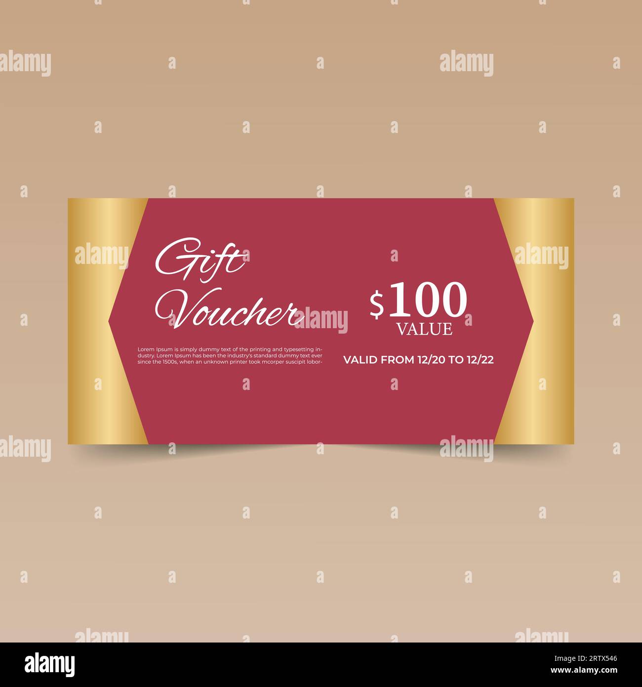 Gift Voucher Design Template Design Nice To See Stock Vector Image gift-voucher-design-template-design-nice-to-see-stock-vector-image