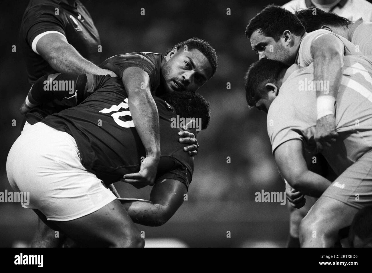 Lille, France. 14th Sep, 2023. Action during the Rugby World Cup 2023, Pool A, match between France and Uruguay at Pierre Mauroy stadium in Lille, northern France on September 14, 2023. Photo by Eliot Blondet/ABACAPRESS.COM Credit: Abaca Press/Alamy Live News Stock Photo