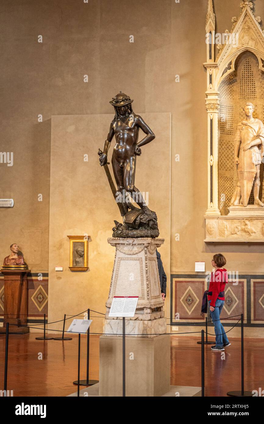 The Hall of Donatello in the Bargello Museum