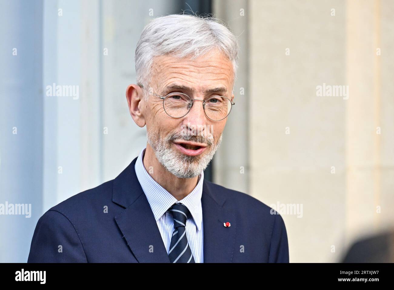 Paris, France. 13th Sep, 2023. French General Secretariat for the Sea Didier Lallement at the start of the academic year at the French Institute of Higher National Defense Studies IHEDN on September 13, 2023 in Paris, France. Credit: Victor Joly/Alamy Live News Stock Photo