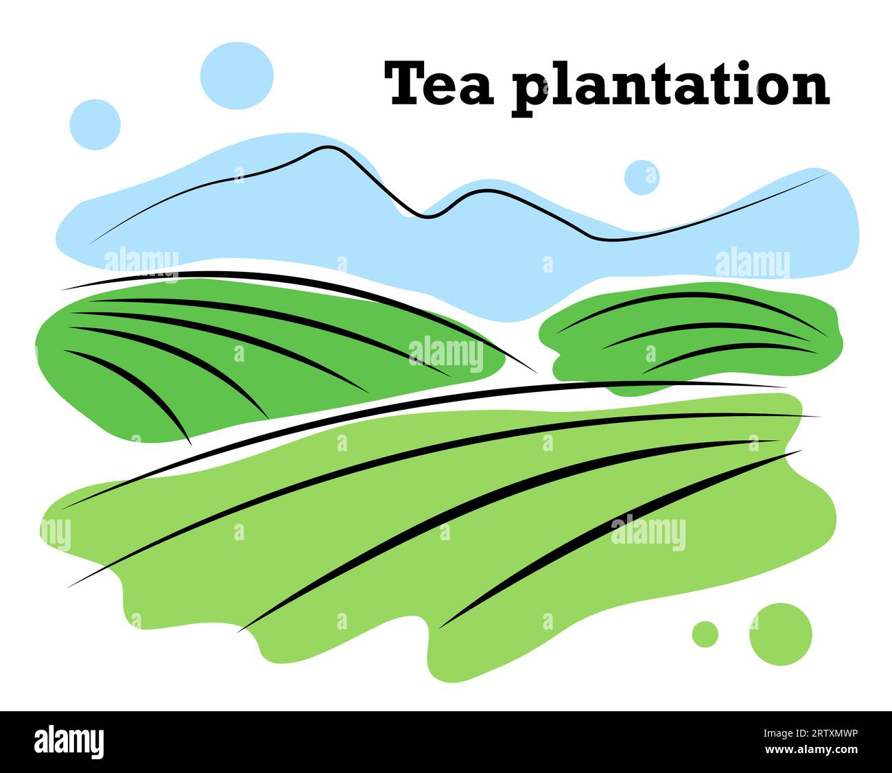 Tea plantation china painting hires stock photography and images Alamy