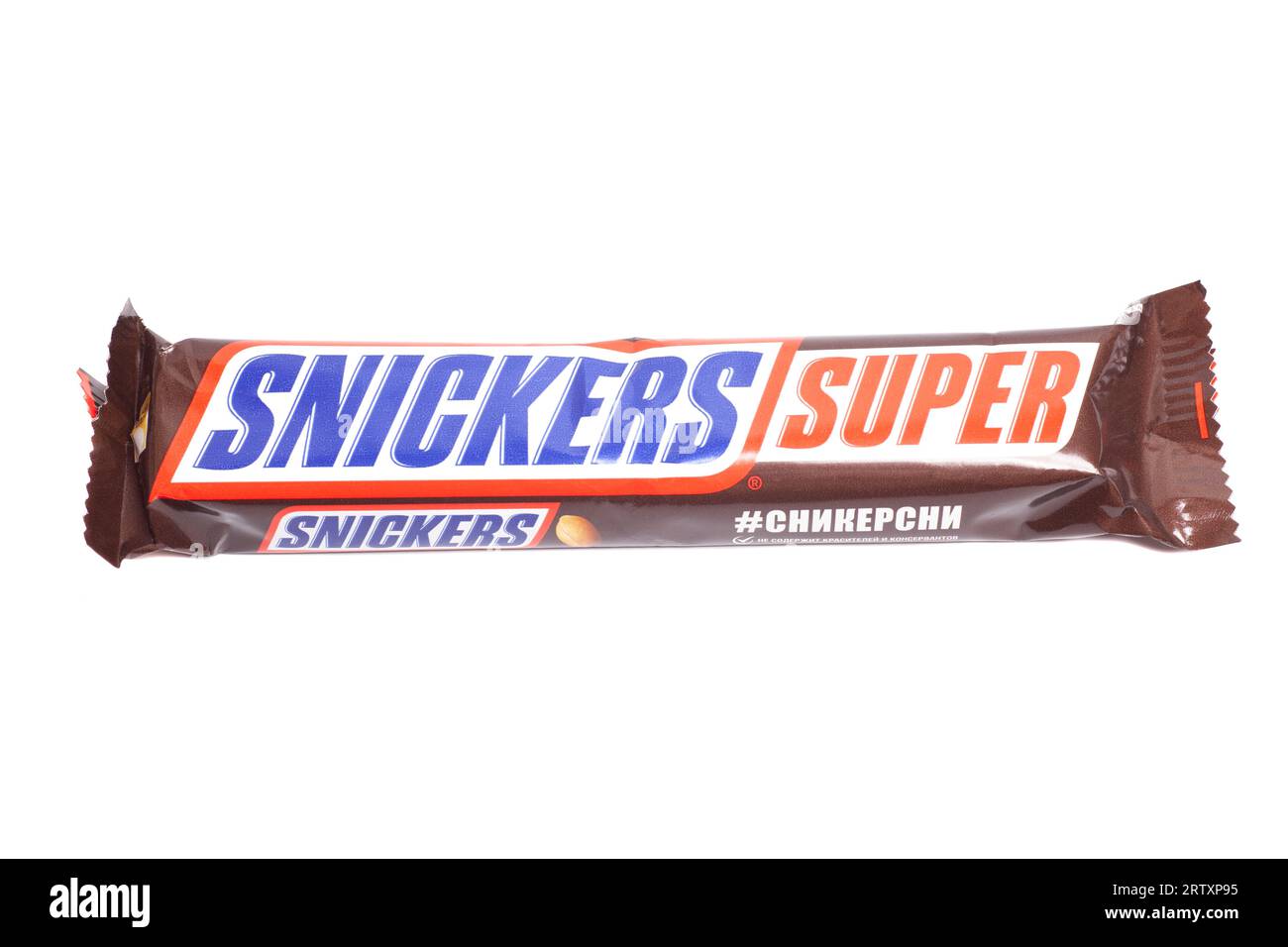 Moscow, Russia, September 7, 2023: Snickers Super Chocolate Bar Stock ...