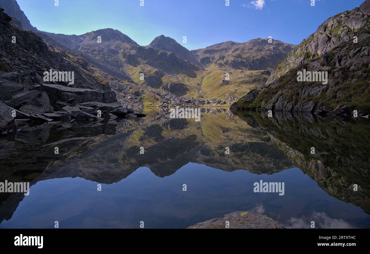 Lai da tuma, landscape in the mountains, lake in Switzerland Stock Photo