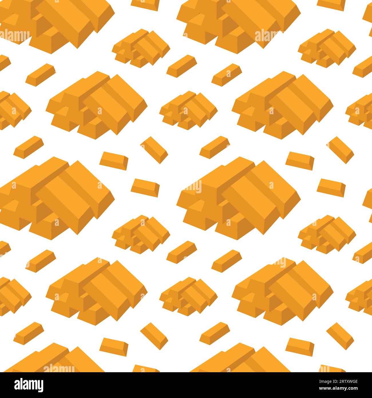 Seamless pattern with the image of gold bars on a white background ...