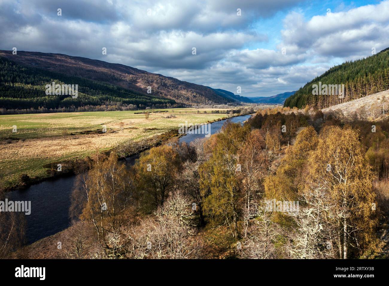 River Glass, Strathglass between Cannich and Beauly in Autumn