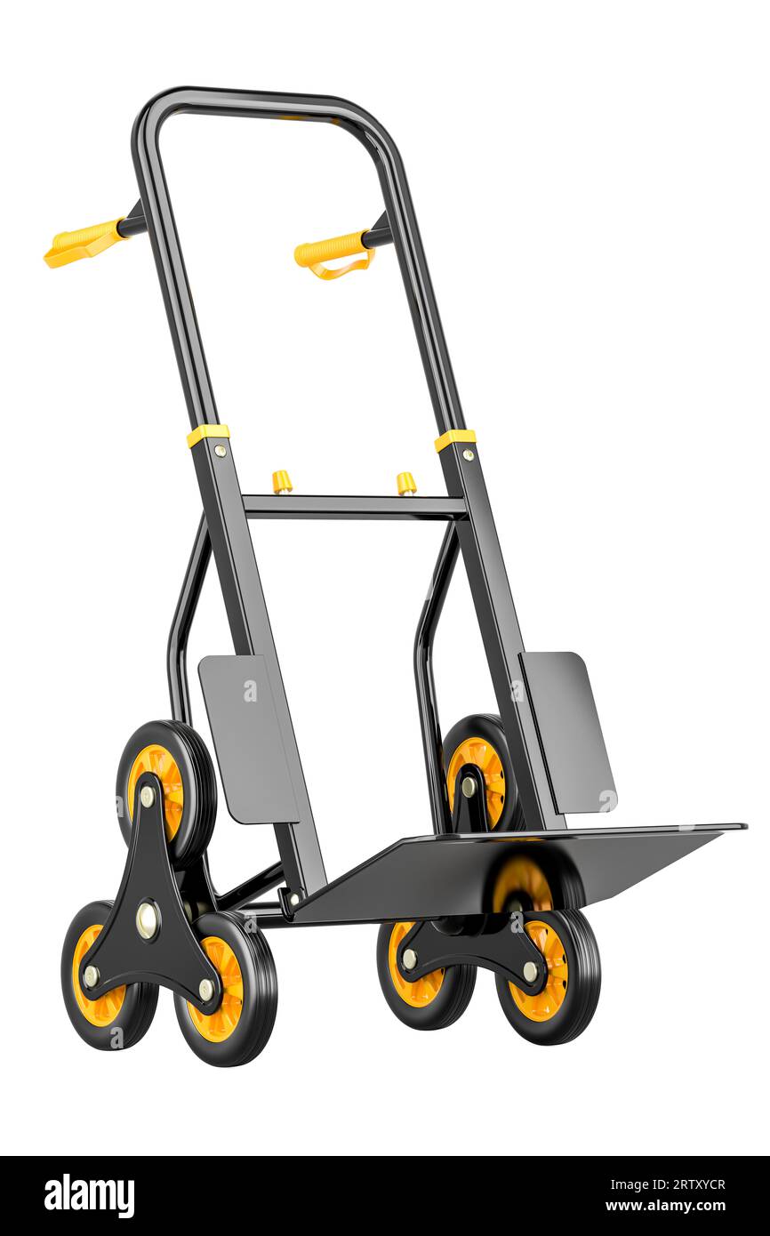 Stair Climbing Hand Truck. Heavy-Duty Trolley Cart with Telescoping ...