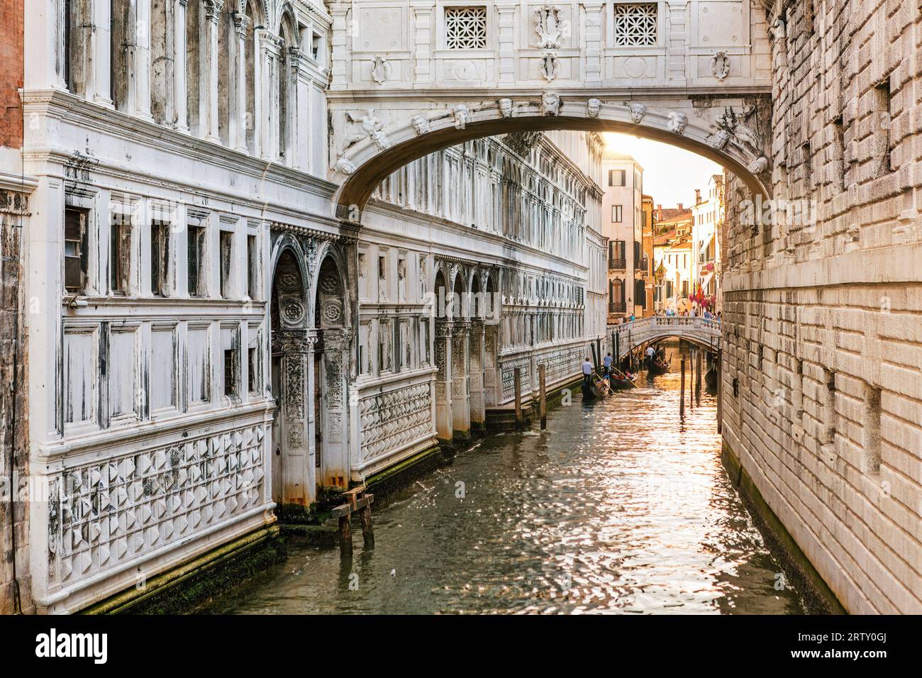 Bridge of Sighs in Venice, Italy. Stock Photo