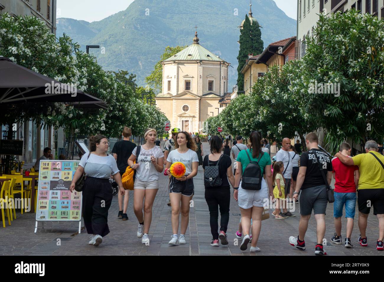 Stret Activity, Riva, Riva del Garda, province of Trento of the Trentino Alto Adige region, Italy Stock Photo