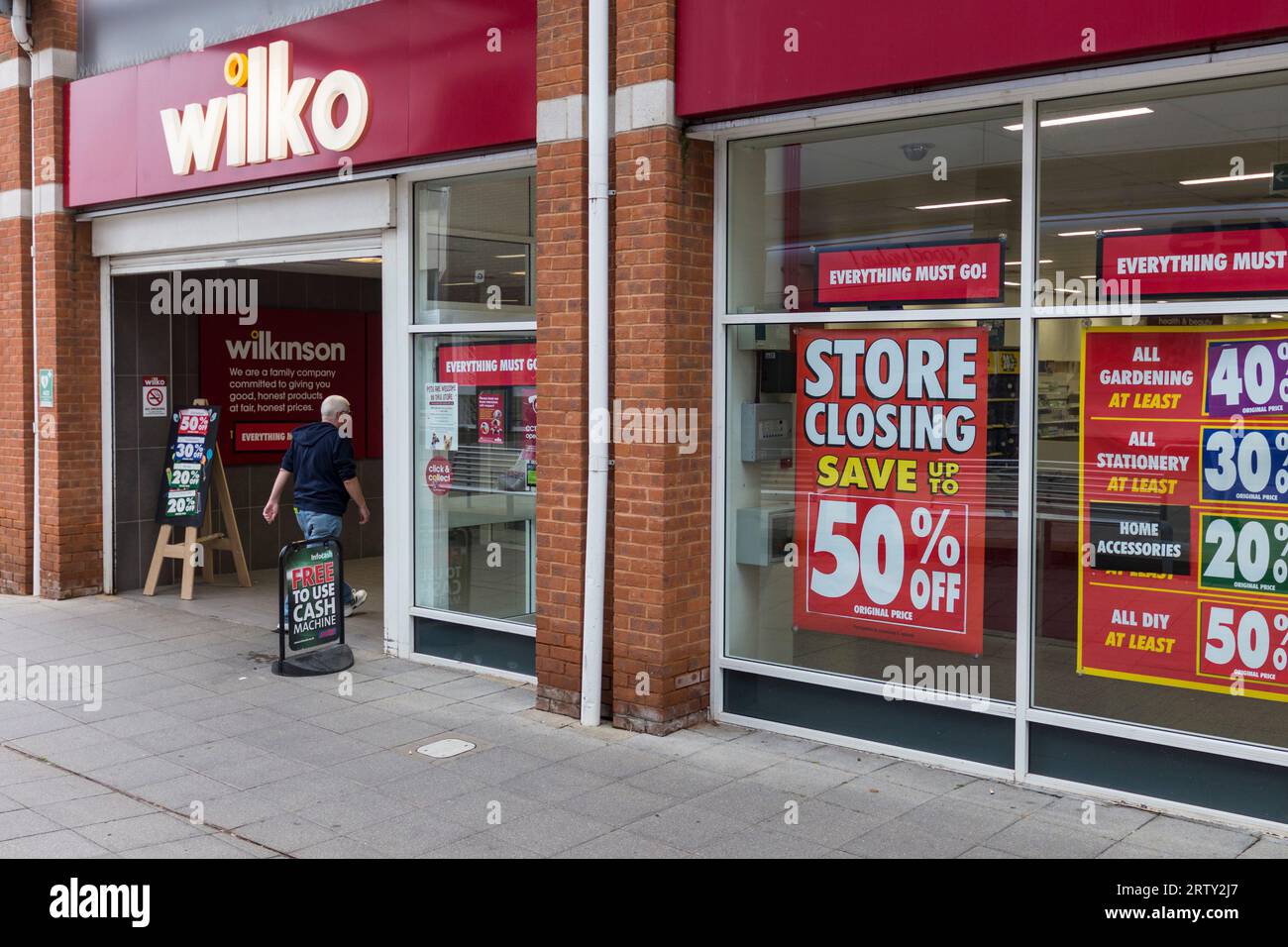 Thornaby, UK. 15th September 2023. UK homeware retailer, Wilko, has gone into administration, putting some 12,000 jobs at risk. Poundland is taking over some of the stores ,including Thornaby.David Dixon / Alamy Stock Photo