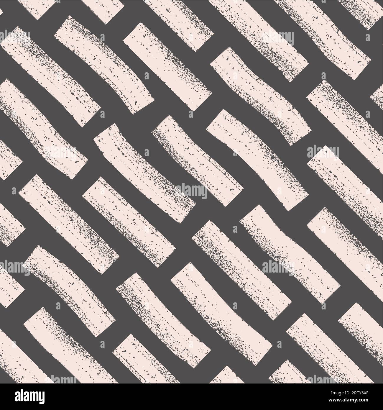 Simple ink brush strokes. Aesthetic boho seamless pattern. Rustic ...