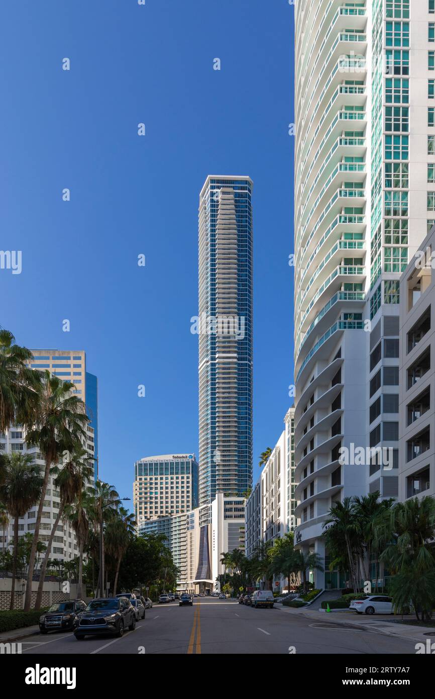 Residential and office buildings, Brickell, Miami, USA Stock Photo Alamy