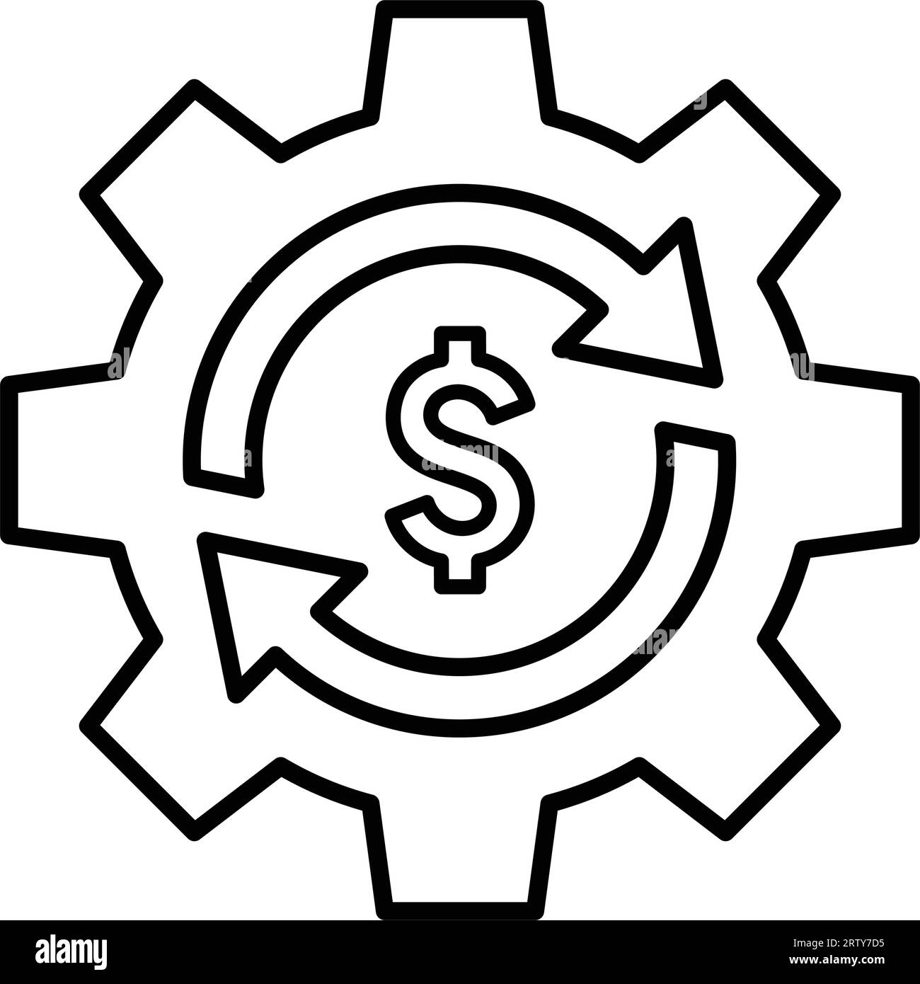 Costs Optimization Icon. Commercial use, printed files and presentations, Promotional Materials, web or any type of design project. Stock Vector