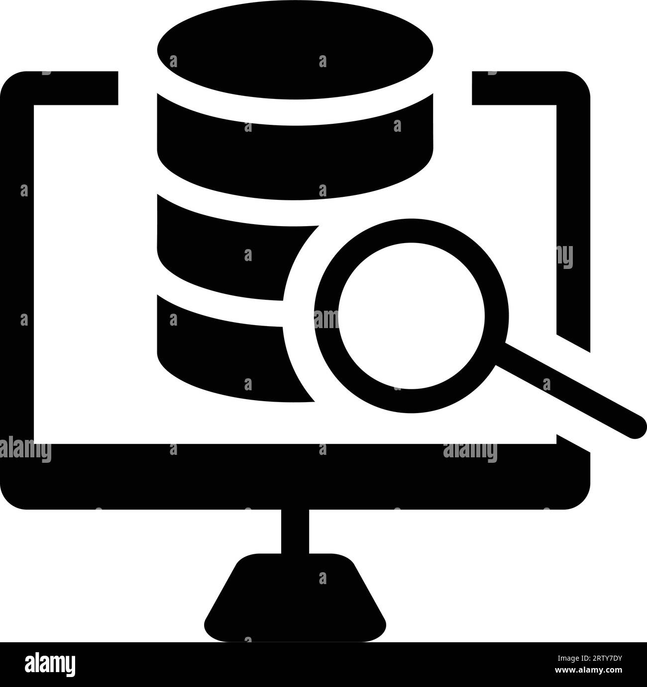 Big Data Analysis icon. Commercial use, printed files and presentations, Promotional Materials, web or any type of design project. Stock Vector