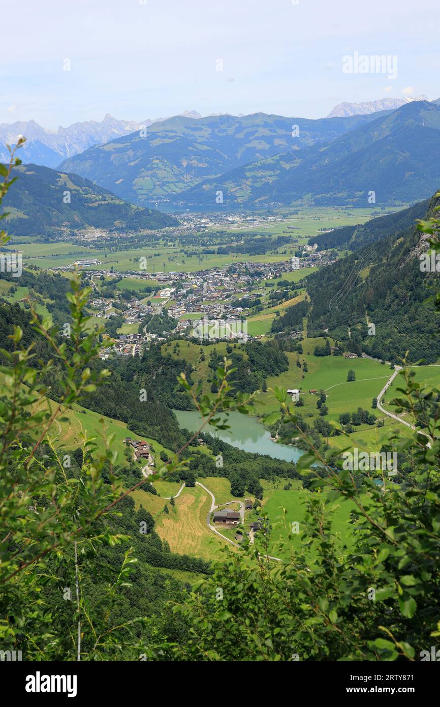 View of the town of Kaprun in the Salzburger Land in Austria Stock Photo