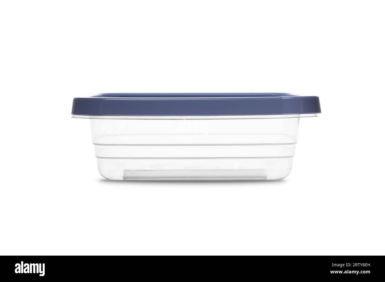Plastic food container isolated on white background with clipping path Stock Photo