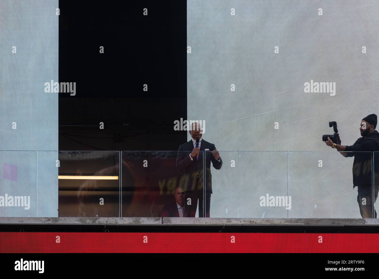 New York City, USA. 15th Sep, 2023. New York City Mayor Eric Adams ...