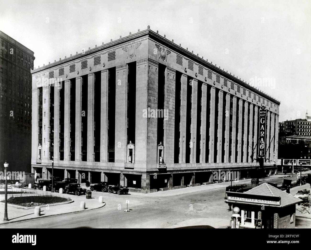 Boston, Massachusetts, 1927 The "Motor Mart" at Park Square in Boston
