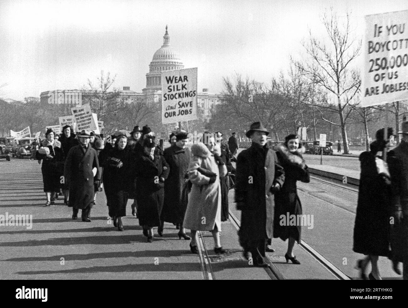 Walking holding building exterior communication protest hi-res stock ...