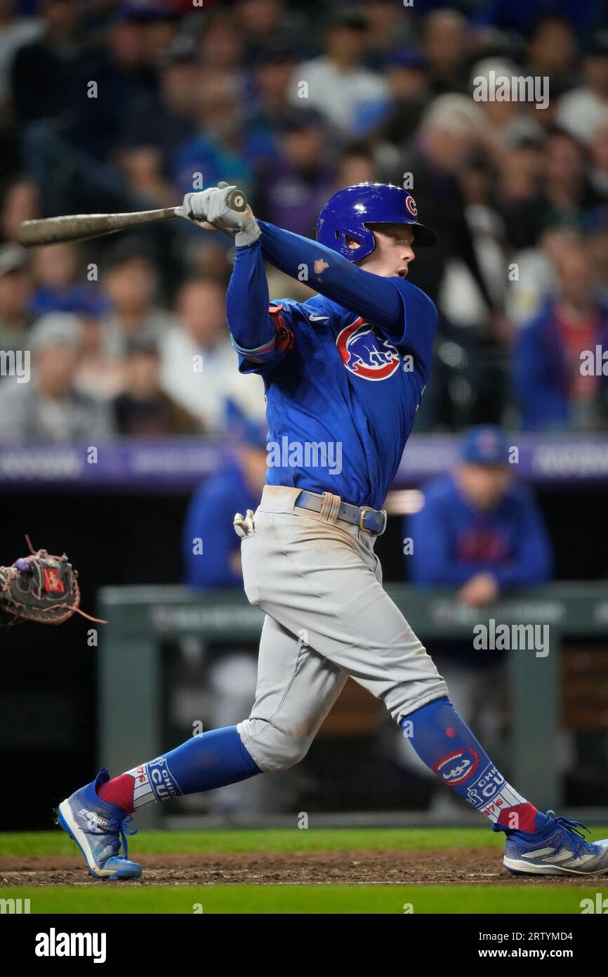 Chicago Cubs center fielder Pete CrowArmstrong (52) in the fourth