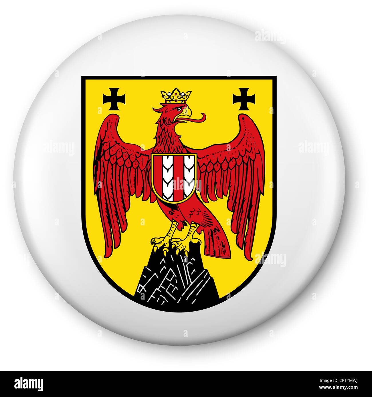 Coat of Arms of the Austrian State of Burgenland Stock Vector