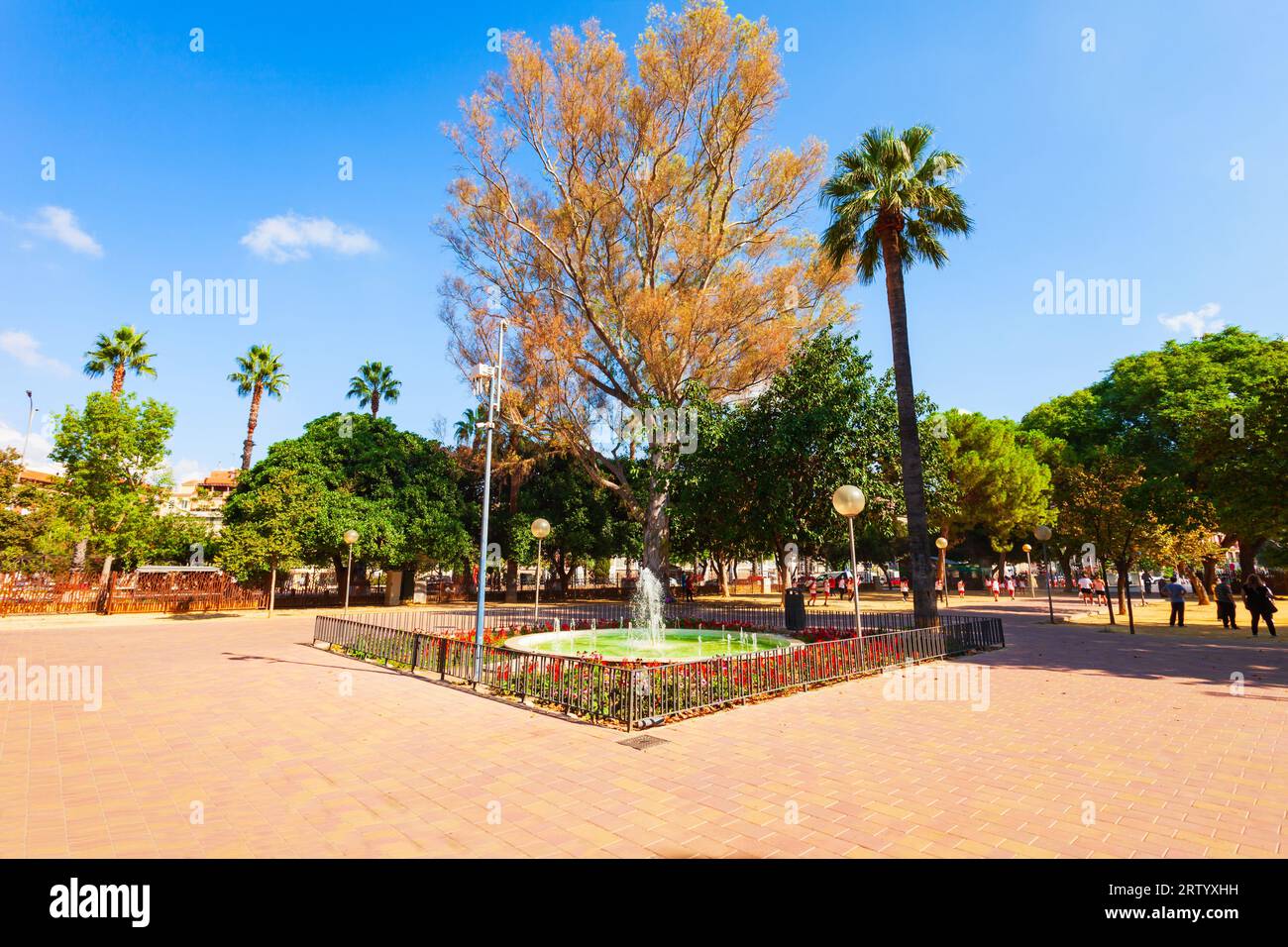 Huerto de Los Cipreses public park in the City of Murcia, Spain Stock Photo