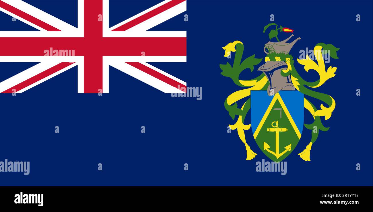 Flag of Pitcairn Islands Stock Vector