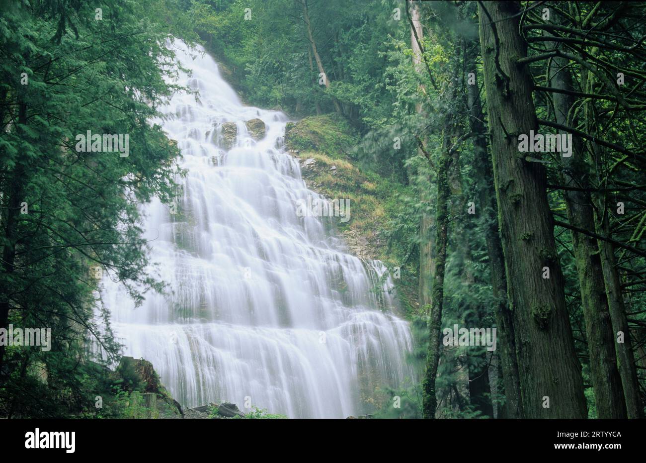 Bridal Veil Falls, Bridal Veil Falls Provincial Park, British Columbia, Canada Stock Photo