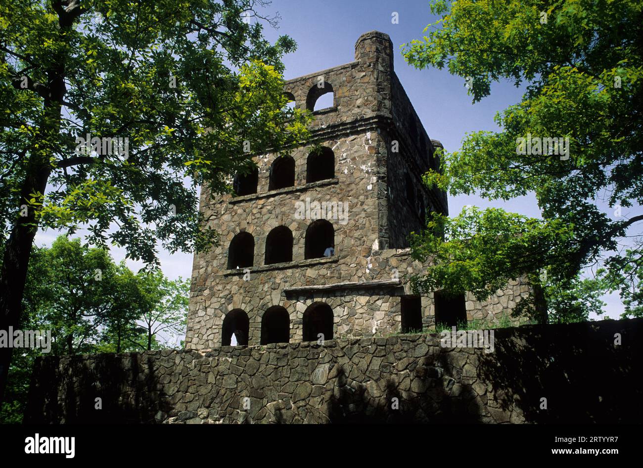 Summit tower, Sleeping Giant State Park, Connecticut Stock Photo - Alamy