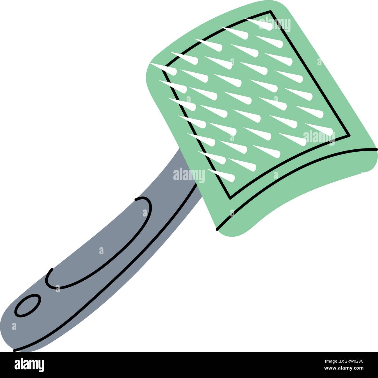 Pet brush. Animals accessories, pet toy supplies. Vector illustration. Stock Vector