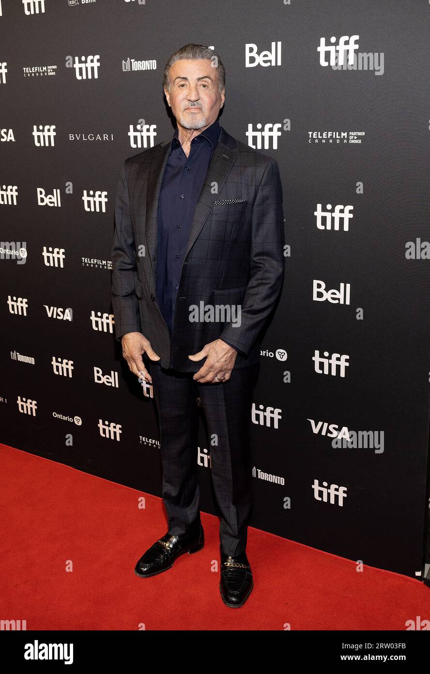 Toronto, Canada. 15th Sep, 2023. TORONTO, ONTARIO - SEPTEMBER 15: Sylvester Stallone attends 'In Conversation With.Sylvester Stallone' during the 2023 Toronto International Film Festival at TIFF Bell Lightbox on September 15, 2023 in Toronto, Ontario. Photo: PICJER/imageSPACE Credit: Imagespace/Alamy Live News Stock Photo