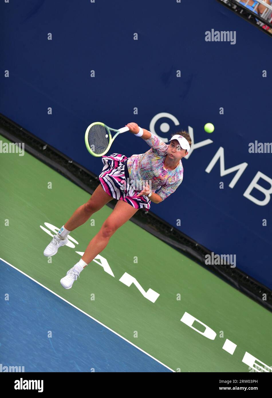 Barbora Krejcikova Wins Semifinal at WTA Cymbiotica San Diego Open Tennis tournament in California Sept 15, 2023 defeating Danielle Collins Credit: Travis VanDenBerg/Alamy Live News Stock Photo
