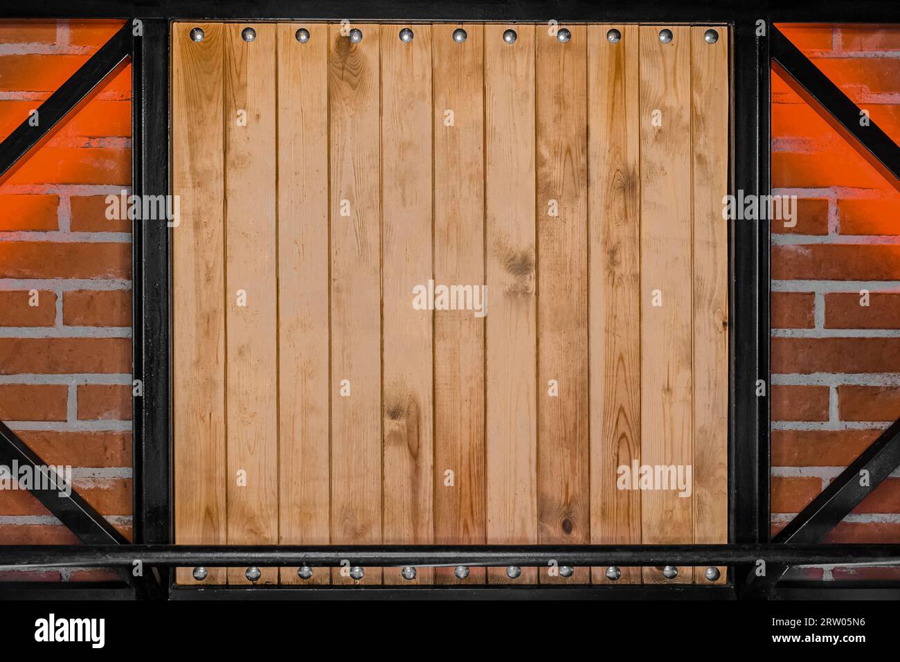 Wooden board interior sample blank space for text and design mock up ...