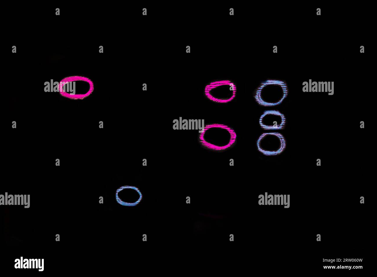 Signs and symbols round and color oval circle for design on a black ...