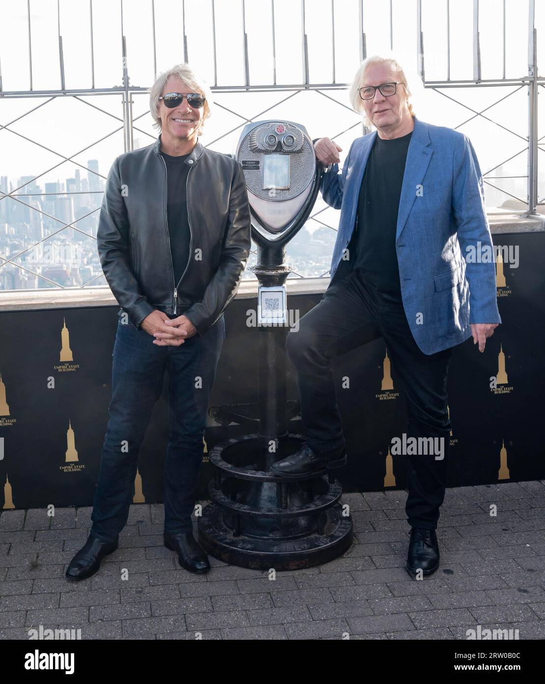 New York, New York, USA. 15th Sep, 2023. Jon Bon Jovi and Jim Kerr