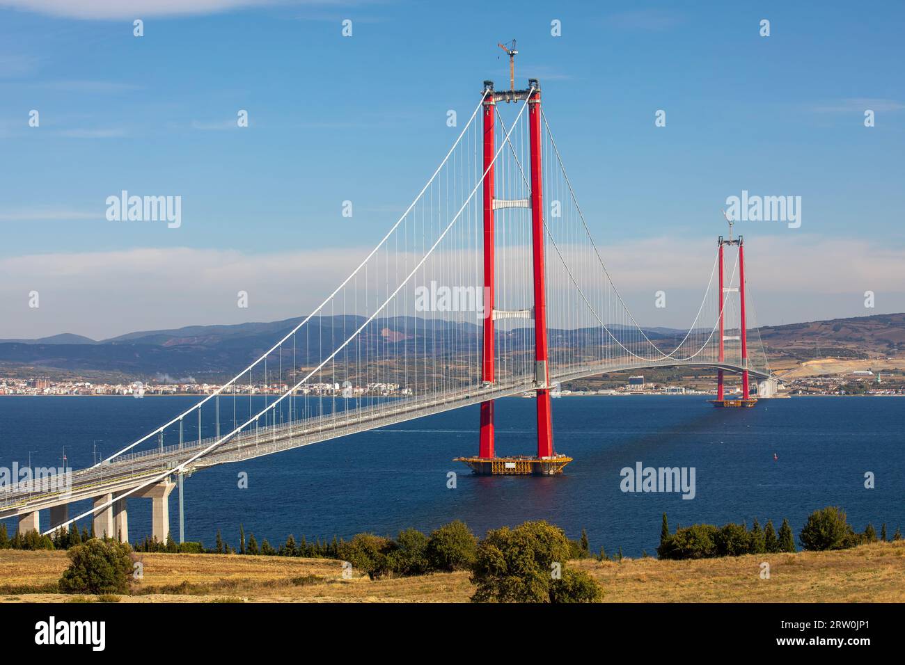new bridge connecting two continents 1915 canakkale bridge (dardanelles
