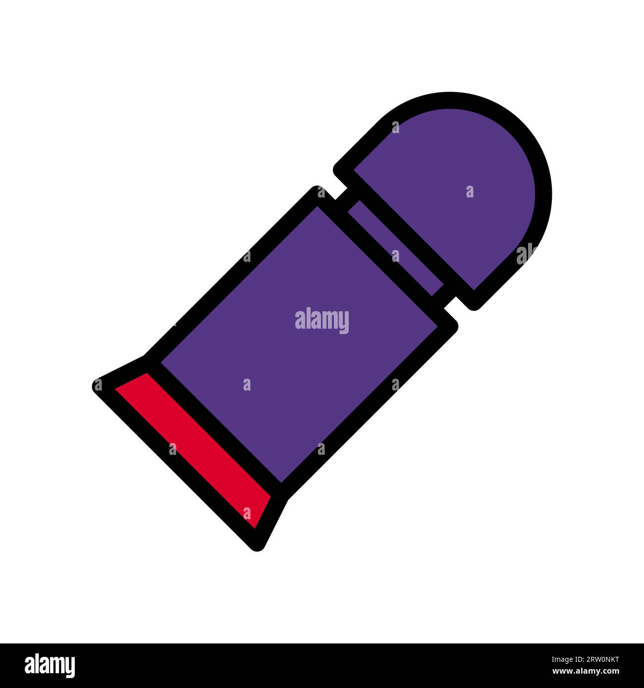 Bullet icon colored outline red purple colour military vector army