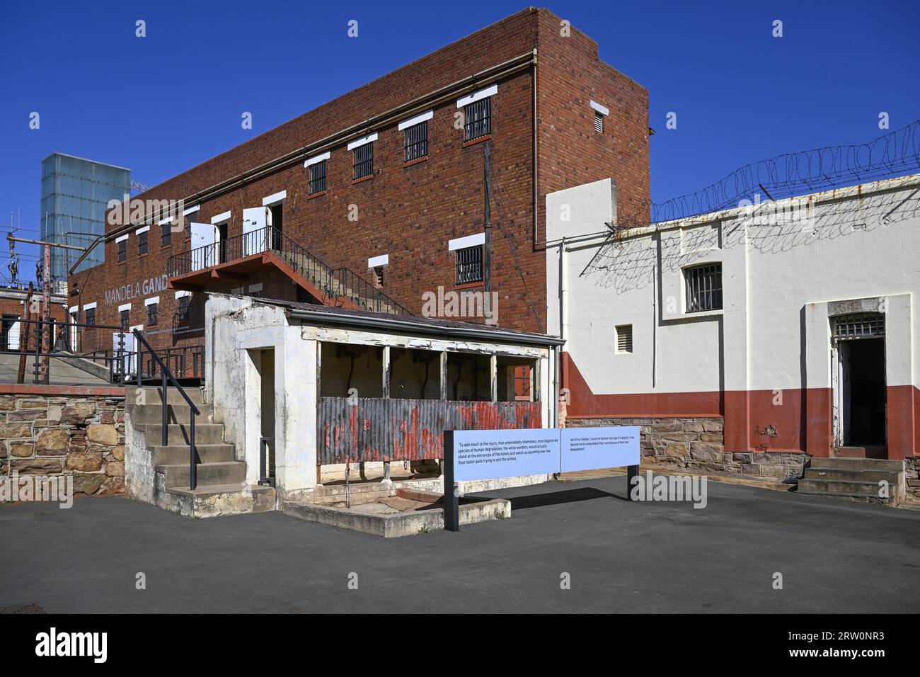 The Old Fort, Johannesburg's first prison, Constitution Hill, Hillbrow, Johannesburg, Gauteng Province, South Africa Stock Photo