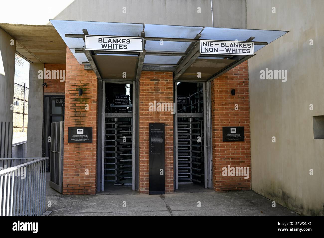 Entrance to the Apartheid Museum, Racial Segregation, Gold Reef City