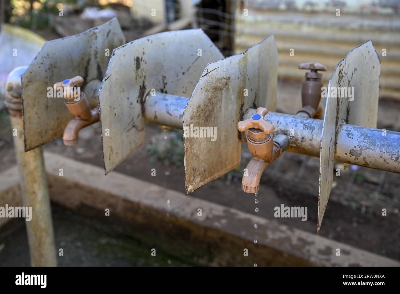 Dripping taps in the former Soweto township, water shortage