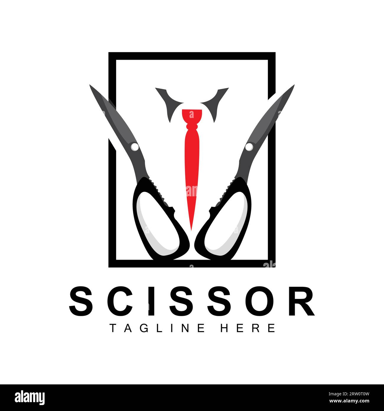Scissors Logo Design, Shaver Vector, Scissors
