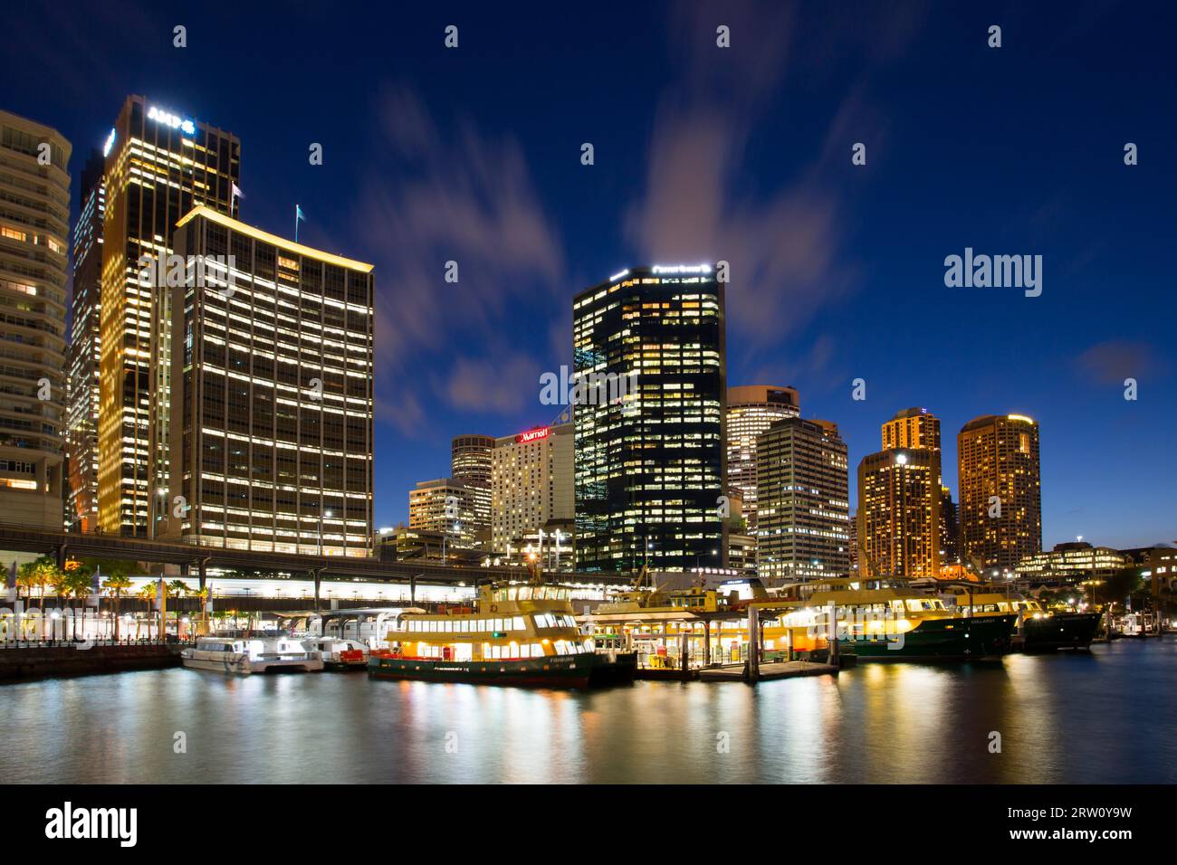 Circular Quay at rush hour on a summer
