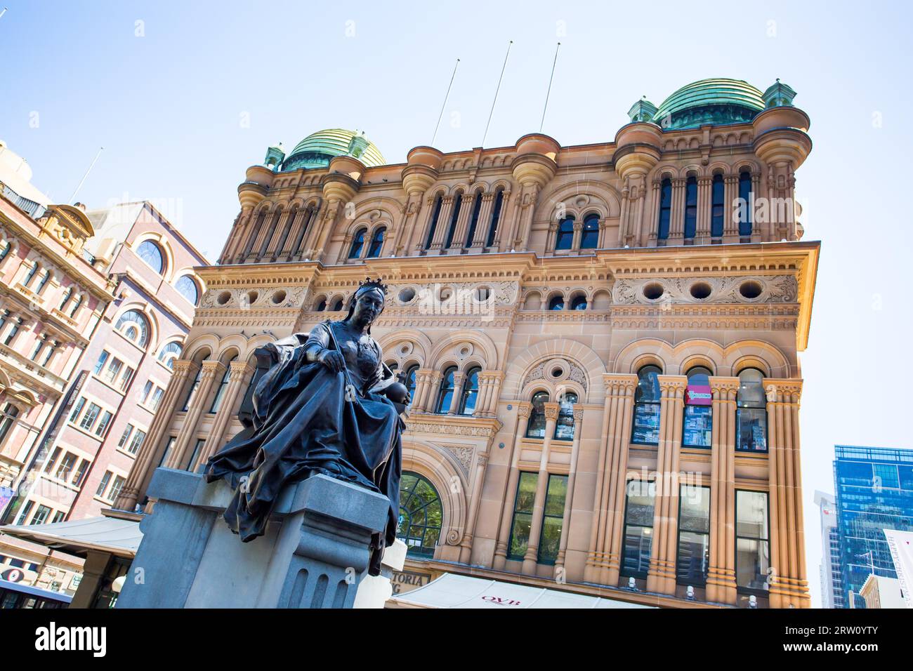 SYDNEY, AUSTRALIA, NOVEMBER 30 2014: Queen Victoria Building on a sunny Sydney day in spring Stock Photo