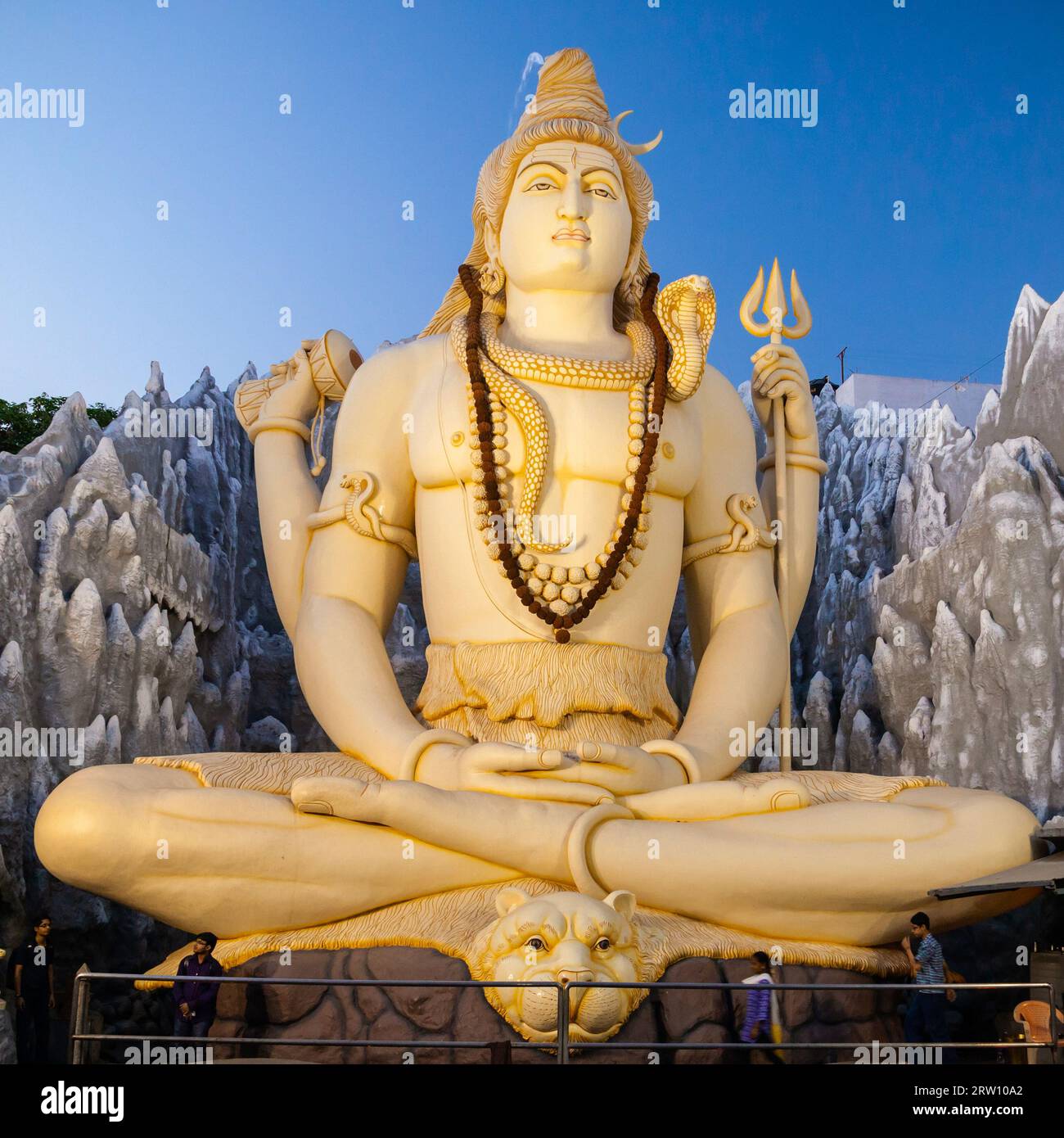 Lord Shiva statue at the Shivoham Shiva Temple, located in Bangalore
