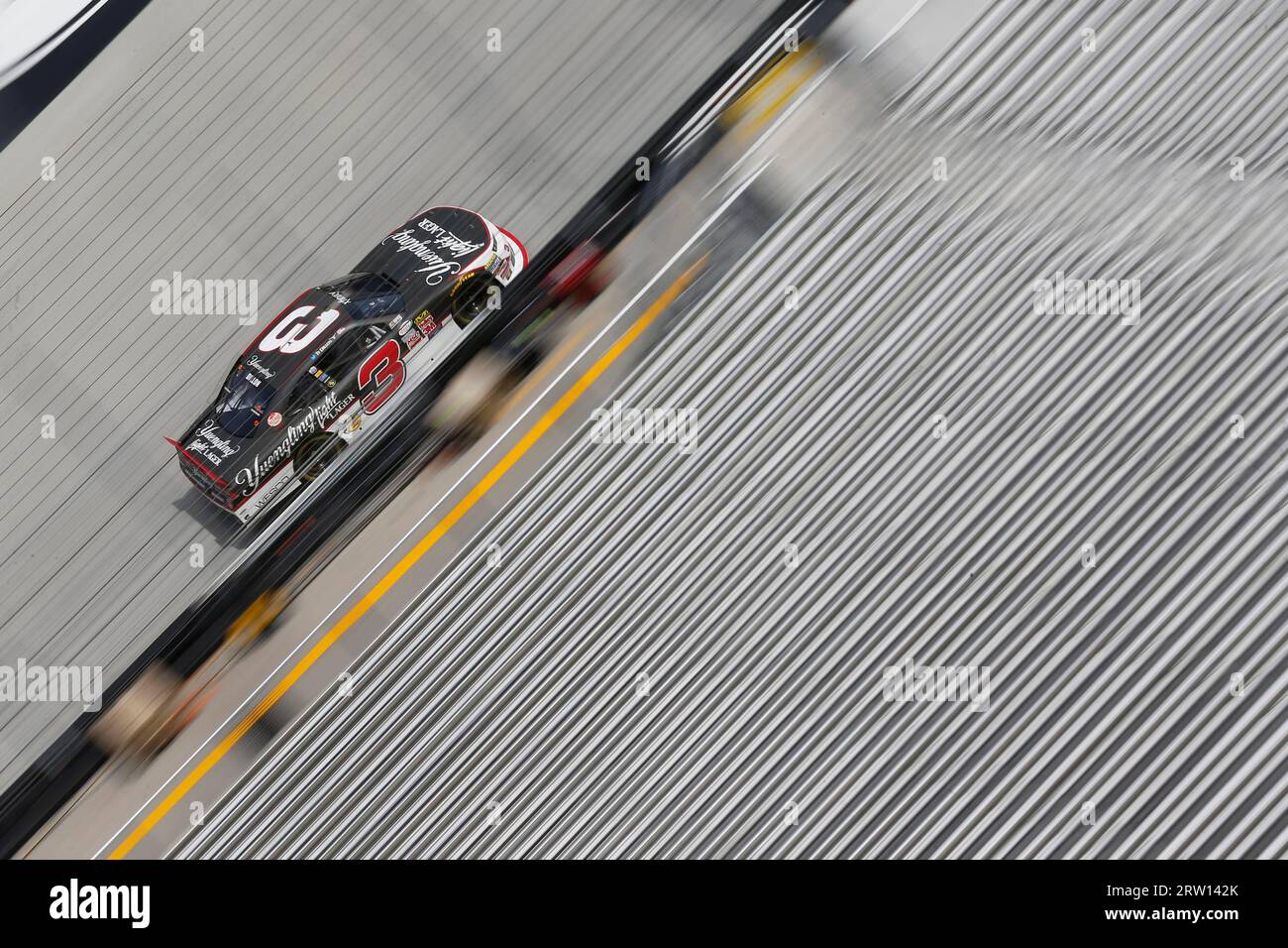 Bristol, TN, Apr 17, 2015: Ty Dillon (3) brings his car through the backstretch during a practice session for the Drive to Stop Diabetes 300 at Stock Photo