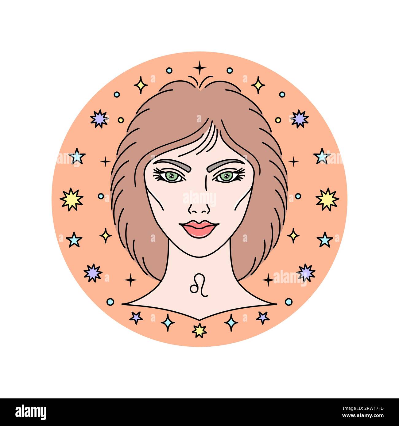 Leo zodiac sign Stock Vector Image & Art Alamy