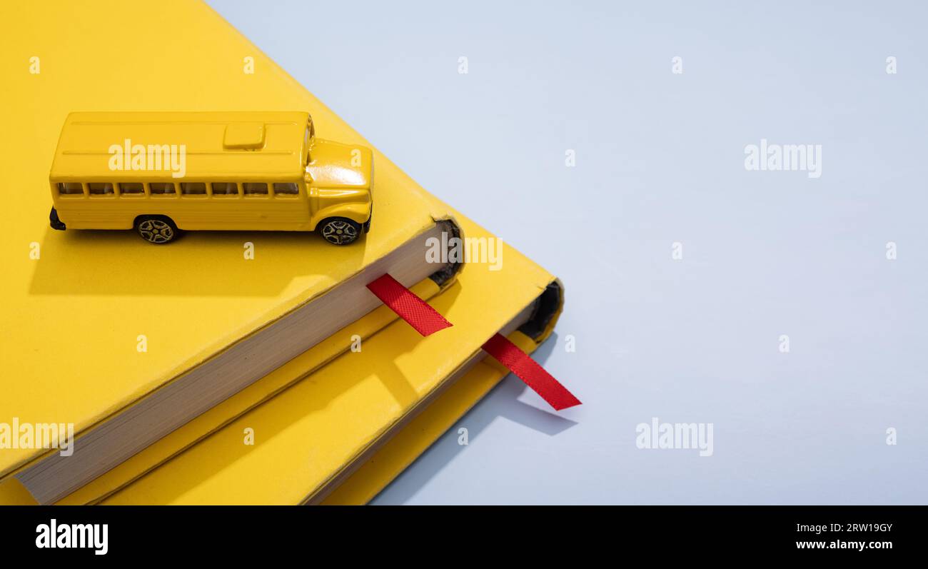 Custom School Bus Books Test Back To School Backdrop main image 0