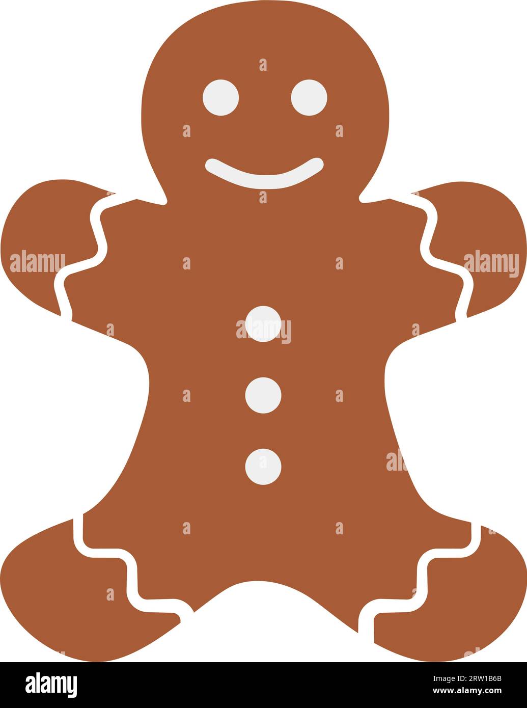 Gingerbread man. Cartoon Stock Vector